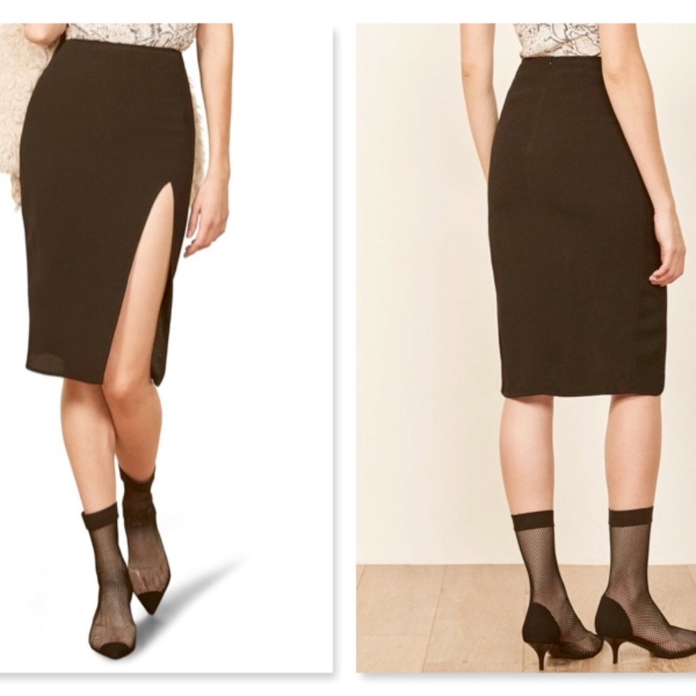 REFORMATION Nicks Side Slit Pencil Skirt Size 12